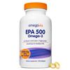 OmegaVia EPA 500, Purified Omega-3 Fish Oil Supplement, 500 mg EPA in Triglyceride Form, Burpless Fish Oil, Non-GMO, Gluten-Free, IFOS 5-Star, 120 Softgels view 1
