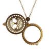 Sherry Magnifiers 5X Antique Hanging Magnifier Hollow Out Necklace Pendant Map Reading Magnifying Glass (Gold 02) view 1