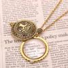 Sherry Magnifiers 5X Antique Hanging Magnifier Hollow Out Necklace Pendant Map Reading Magnifying Glass (Gold 02) view 3