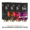 Peet's Coffee, Dark and Medium Roast Espresso Capsules Variety Pack, Compatible with Nespresso Original Machine, 100% Arabica Coffee - Intensity 8-11, 40 Count (4 Boxes of 10 Espresso Capsules) view 2