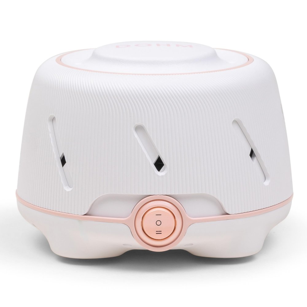 Yogasleep Dohm (White,Pink) The Original White Noise Machine, Relaxing Natural Sound From a Real Fan, Noise Cancelling For Office Privacy, Sleep Aid For Adults & Baby, Travel Size Pink Noise Machine