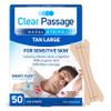 Clear Passage Nasal Strips Large, Tan, 50 ct | Works Instantly to Improve Sleep, Reduce Snoring, & Relieve Nasal Congestion Due to Colds & Allergies view 1