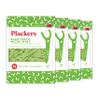 Plackers Back Teeth Micro Mint Dental Flossers, Delicious Mint Flavor, Provides Easy Access for Back Teeth, Built-in Protected Pick, Easy Storage, 75 Count, Pack of 4 view 1