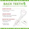 Plackers Back Teeth Micro Mint Dental Flossers, Delicious Mint Flavor, Provides Easy Access for Back Teeth, Built-in Protected Pick, Easy Storage, 75 Count, Pack of 4 view 2