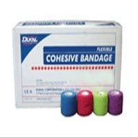 2642722 PT# 8015T Bandage Latex NS Fabric 1"x5yd Cohesive Tan Roll 30/Bx Made by Dukal Corporation
