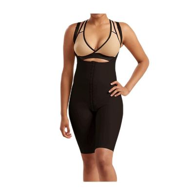 Marena SFBHS Womens Girdle with High Back, Short-Length - Post-surgical Shapewear Support - XX-Small, Black