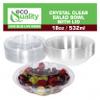 18oz Clear Disposable Salad Bowls with Lids (25 Pack) - Clear Plastic Disposable Salad Containers for Lunch To-Go, Salads, Fruits, Airtight, Leak Proof, Fresh, Meal Prep | Rose Bowl Container (18oz) view 4