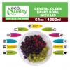 64oz Clear Disposable Salad Bowls with Lids (25 Pack) - Clear Plastic Disposable Salad Containers for Lunch To-Go, Salads, Fruits, Airtight, Leak Proof, Fresh, Meal Prep | Rose Bowl Container (64oz) view 2