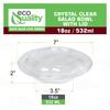 18oz Clear Disposable Salad Bowls with Lids (600 Pack) - Clear Plastic Disposable Salad Containers for Lunch To-Go, Salads, Fruits, Airtight, Leak Proof, Fresh, Meal Prep | Rose Bowl Container (18oz) view 3