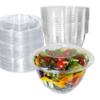 48oz Clear Disposable Salad Bowls with Lids (300 Pack) - Clear Plastic Disposable Salad Containers for Lunch To-Go, Salads, Fruits, Airtight, Leak Proof, Fresh, Meal Prep | Rose Bowl Container (48oz) view 1