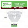 48oz Clear Disposable Salad Bowls with Lids (300 Pack) - Clear Plastic Disposable Salad Containers for Lunch To-Go, Salads, Fruits, Airtight, Leak Proof, Fresh, Meal Prep | Rose Bowl Container (48oz) view 3