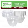 48oz Clear Disposable Salad Bowls with Lids (300 Pack) - Clear Plastic Disposable Salad Containers for Lunch To-Go, Salads, Fruits, Airtight, Leak Proof, Fresh, Meal Prep | Rose Bowl Container (48oz) view 4