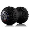 SUVIUS Vibrating Peanut Roller - 4 Vibration Levels - Rechargeable - Muscle Roller for Deep Tissue Massage and Muscle Recovery - Massager for Back, Neck, Foot, Leg, and Body - Black view 1