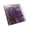 HARMONIZE Amethyst Pyramid Healing Crystal with Chakra Symbol EMF Protection Meditaton Yoga Energy Generator Home Office Accessories view 2