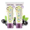 Jack N' Jill Natural Toddler Toothpaste - Fluoride Free Training Toothpaste for Toddlers 1-3, 40% Xylitol, BPA Free - Blackcurrant, 1.76 oz (2 Pack) view 1
