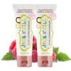 Jack N' Jill Natural Toothpaste for Baby and Infants - Fluoride Free Training Toothpaste, 40% Xylitol, BPA Free - Raspberry, 1.76 oz (Pack of 2) view 1