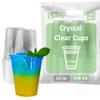 Clear Plastic Disposable Pet Cups | 12 oz Cups, 200 Pack | Crystal Clear PET Cup | Cold Smoothie | Iced Coffee Go Cups | Ideal for Coffee, Parfait, Juice, Soda, Cocktail, Party Cups (12oz, 200 count) view 1