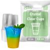 Clear Plastic Disposable Pet Cups | 12 oz Cups, 150 Pack | Crystal Clear PET Cup | Cold Smoothie | Iced Coffee Go Cups | Ideal for Coffee, Parfait, Juice, Soda, Cocktail, Party Cups (12oz, 150 count) view 1