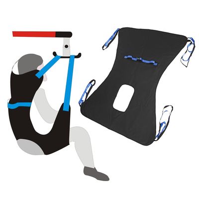 Patient Lift Sling - Full Body Sling for Toileting - Transfer Sling for Elderly and Disabled - Transfer Belt Sit to Stand Patient Lifting & Positioning Devices for Home Use (Large)