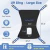Patient Lift Sling - Full Body Sling for Toileting - Transfer Sling for Elderly and Disabled - Transfer Belt Sit to Stand Patient Lifting & Positioning Devices for Home Use (Large) view 2