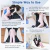 Patient Lift Sling - Full Body Sling for Toileting - Transfer Sling for Elderly and Disabled - Transfer Belt Sit to Stand Patient Lifting & Positioning Devices for Home Use (Large) view 3