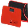 NewlineNY Red-Orange Mini Bathroom Scale + Travel Slip Case SBB0720M-NYRO + NY-MSS101-BRO view 2