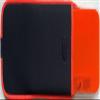 NewlineNY Red-Orange Mini Bathroom Scale + Travel Slip Case SBB0720M-NYRO + NY-MSS101-BRO view 3