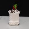 Fake Vanilla Frosted Cake Slice view 3