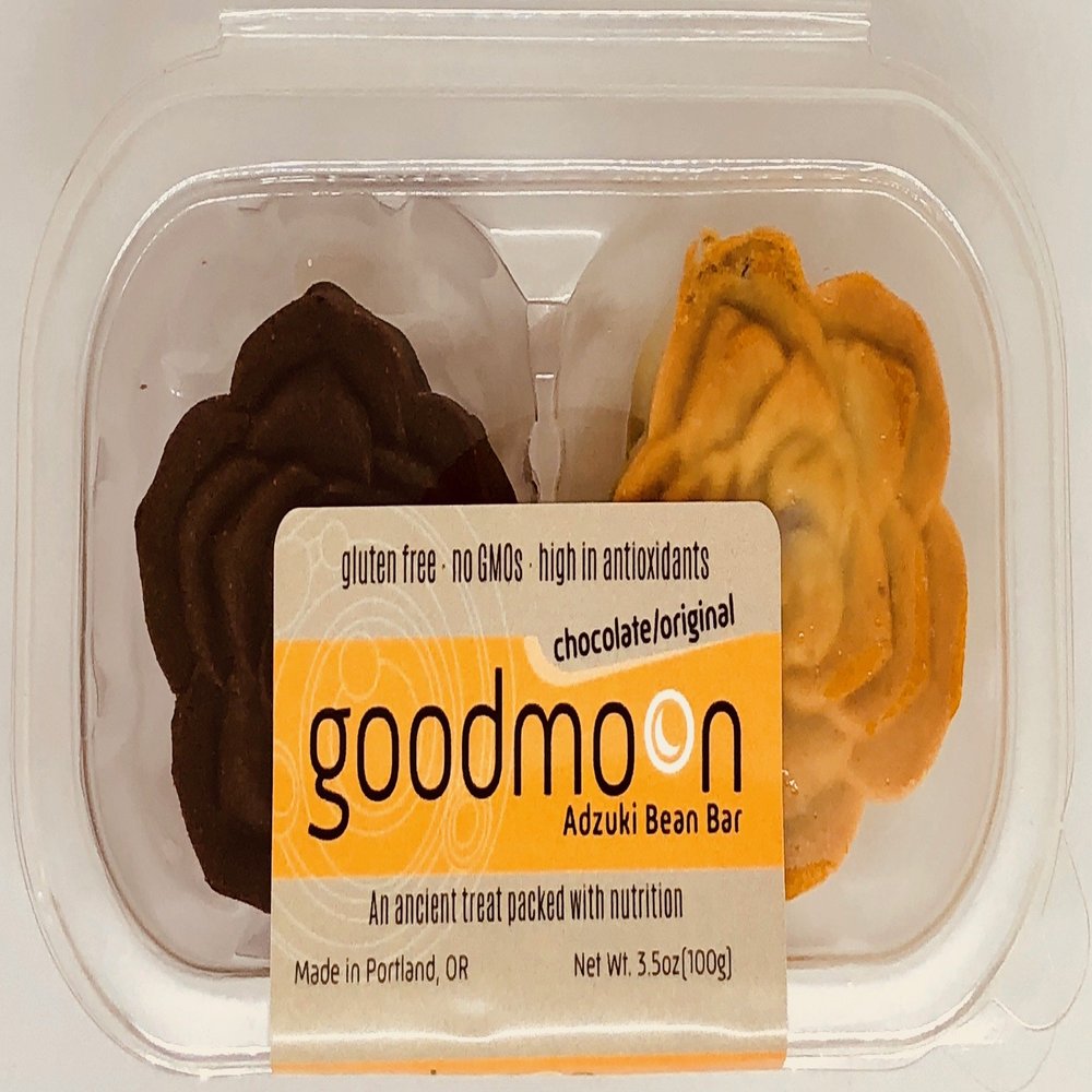 GoodMoon Adzuki Bean Bars, Original flavor & Chocolate