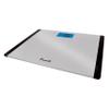 Escali Detecto D119 Low Profile Extra Wide Body Weight Bathroom Scale, Digital LCD Display, 440lb Capacity, 1 Count (Pack of 1), 16" L x 12" W x 1" H, Black and Grey view 2