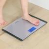Escali Detecto D119 Low Profile Extra Wide Body Weight Bathroom Scale, Digital LCD Display, 440lb Capacity, 1 Count (Pack of 1), 16" L x 12" W x 1" H, Black and Grey view 3