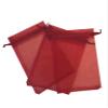 100 Pcs Burgundy 5x7 Sheer Drawstring Organza Jewelry Pouches - Wedding Party Favor Gift Bags, Candy Bags [Kyezi Design and Craft] view 1
