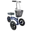 KneeRover Original Steerable All Terrain Knee Scooter  Heavy Duty Foldable Knee Walker & Mobility Aid for Adults with Adjustable Handlebar and Large Wheels (Blue) view 1