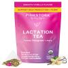 Pink Stork Organic Lactation Tea  Fenugreek, Fennel, Milk Thistle + More  Support for Breastfeeding, Pumping, Hydration, Milk Flow  Smooth Vanilla  15 Sachets, Caffeine-Free view 1