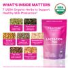 Pink Stork Organic Lactation Tea  Fenugreek, Fennel, Milk Thistle + More  Support for Breastfeeding, Pumping, Hydration, Milk Flow  Smooth Vanilla  15 Sachets, Caffeine-Free view 3