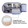 CURMIO Travel Carrying Bag Compatible for ResMed AirMini CPAP Machine and Accessories, Small Travel CPAP Equipment and Supplies Organizer Case, Purple, Bag Only view 2