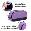 CURMIO Travel Carrying Bag Compatible for ResMed AirMini CPAP Machine and Accessories, Small Travel CPAP Equipment and Supplies Organizer Case, Purple, Bag Only view 3