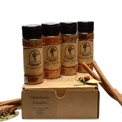 Smokehouse Favorites ~ BBQ Rub and Spices Gift Set ~ High Plains Spice Company Gift Set ~ Gourmet Meat Spice Blends & Rubs For Beef, Chicken & All Recipes ~ Spice Blends Handcrafted In Colorado