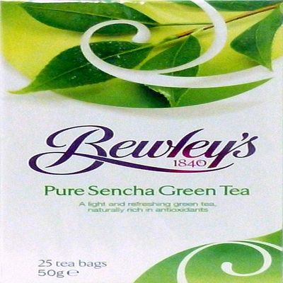 Bewley's Pure Tea Bags, Sencha Green, 25 Count, 50 Gram