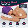 Magic Gel Migraine Ice Head Wrap - Real Migraine & Headache Relief | The Original Headache Cap | Cold, Comfortable, Dark & Cool; Endorsed by Physicians, Loved by Thousands - Purple view 2