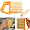 AKOAK Microfibre Blind Blade Cleaner Window Conditioner Duster Clean Brush With 7 Slat Handheld Household Kitchen Cleaning Tools for Awnings,Siding,Vinyl,Car,Fan view 1