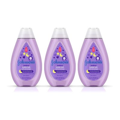Johnson's Baby Bedtime Baby Bubble Bath with NaturalCalm Aromas, Hypoallergenic and Sulfate-Free, 13.6 Fl Oz, Pack of 3