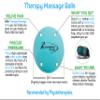 ActiveProZone Therapy Massage Ball - Instant Muscle Pain Relief. Proven Effective for Myofascial Release, Deep Tissue Pressure, Yoga & Trigger Point Treatments. Set - 2 Extra Firm Balls W/Mesh Bag. view 2