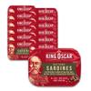 King Oscar Wild Caught Sardines in Extra Virgin Olive Oil, Spicy Cracked Pepper, 3.75 Ounce (Pack of 12) view 1