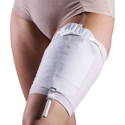 CarePocket Catheter Comfort Sleeve Leg Bag Holder All-Day Confidence by Carefix, Stretchable, Washable, Soft 750ml Urine Drainage and Nephrostomy Tube Bag Holder Stabilize and Fix Against Leg