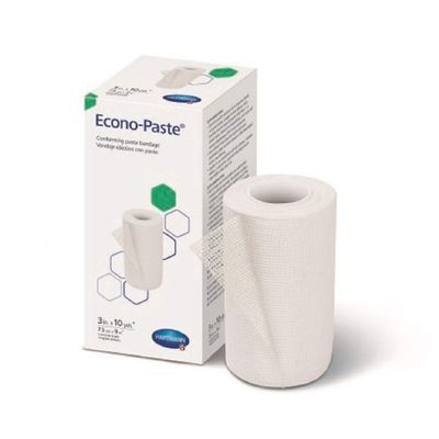Hartmann 47300000 Econo-Paste Conforming Zinc-Oxide Paste Bandage, Latex-Free, 3" Width, 10 yd. Length (Pack of 12)