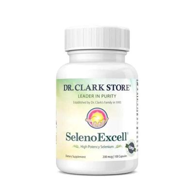 Dr. Clark SelenoExcell Selenium Supplement, 200mcg, 100 Capsules