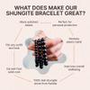 Unisex Adjustable Shungite Stone Protection Bracelet 10 mm Black Gemstone Beads Stretchy | Crystal Healing Jewelry for Women and Men | Empath Bracelet | Spiritual Chakra Balance SB19M view 3