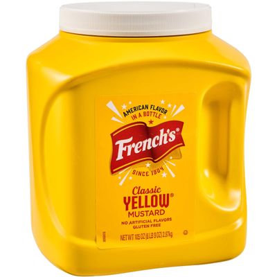 French's Classic Yellow Mustard, 105 oz - One 105 Ounce Bulk Container of Tangy and Creamy Yellow Mustard Perfect for Professional Use or for Refillable Containers at Home