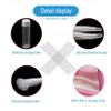 Contact Lens Cases Kits, Portable Travel Used Contact Lenses Kit, Mirror, Tweezers, Storage Flask, Double Cassette, Wear Stick, 2 Sets (Black & White) view 4
